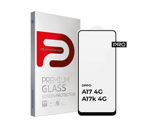 Стекло защитное Armorstandart Pro OPPO A17 4G/A17k 4G Black (ARM64843)