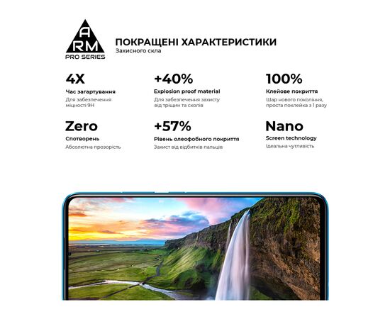Стекло защитное Armorstandart Pro Realme C11 2021 Black (ARM59274), изображение 4 Стекло защитное Armorstandart Pro Realme C11 2021 Black (ARM59274), изображение 4