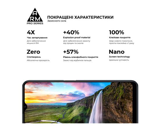Стекло защитное Armorstandart Pro Realme C30/C30s/C33 Black (ARM64728), изображение 5 Стекло защитное Armorstandart Pro Realme C30/C30s/C33 Black (ARM64728), изображение 5