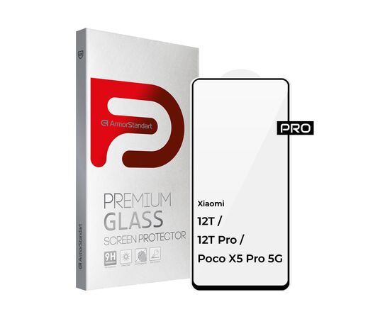 Стекло защитное Armorstandart Pro Xiaomi 12T / 12T Pro / Poco X5 Pro 5G Black (ARM62875)