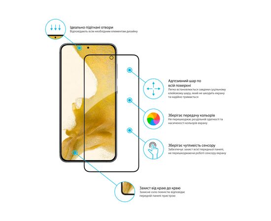 Стекло защитное Global Full Glue Samsung S23 Plus (1283126559709), изображение 3 Стекло защитное Global Full Glue Samsung S23 Plus (1283126559709), изображение 3