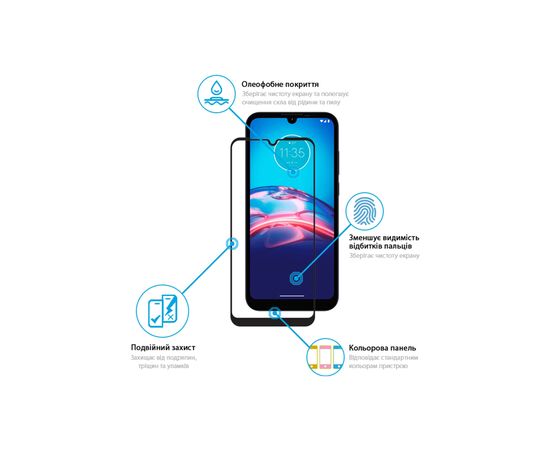 Стекло защитное Global Full Glue MOTO E6i (1283126514692), изображение 3 Стекло защитное Global Full Glue MOTO E6i (1283126514692), изображение 3