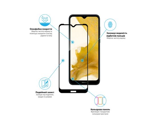Стекло защитное Global Full Glue Nokia C30 4G (1283126528811), изображение 4 Стекло защитное Global Full Glue Nokia C30 4G (1283126528811), изображение 4