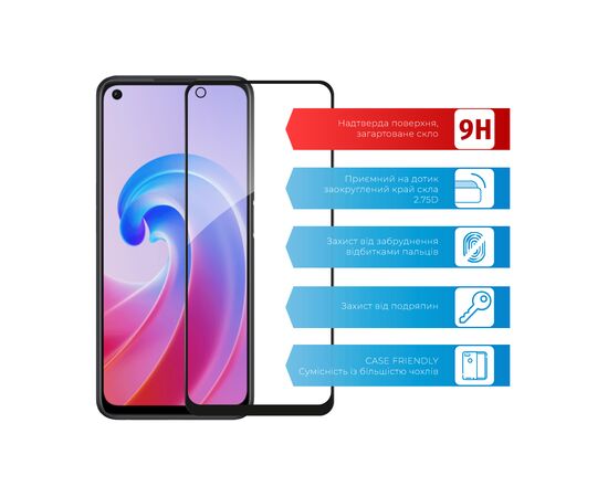 Стекло защитное ACCLAB Full Glue Oppo A96 (1283126522147), изображение 2 Стекло защитное ACCLAB Full Glue Oppo A96 (1283126522147), изображение 2