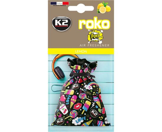 Ароматизатор для автомобиля K2 VINCI ROKO FUN LEMON 25гр (V825F)