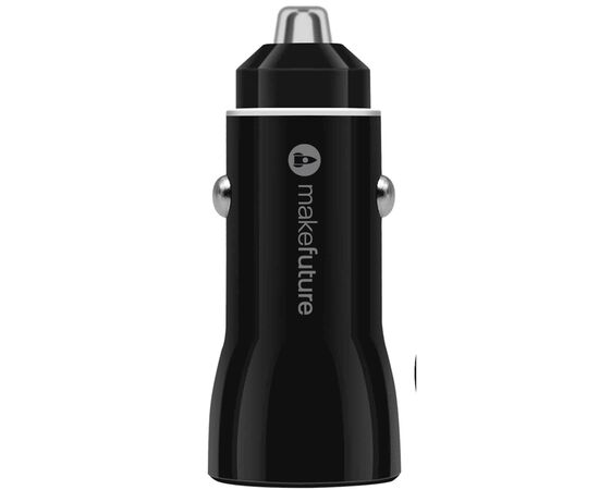 Зарядное устройство MakeFuture car 18W PD + QC3.0 Black (MCC-33PBK)