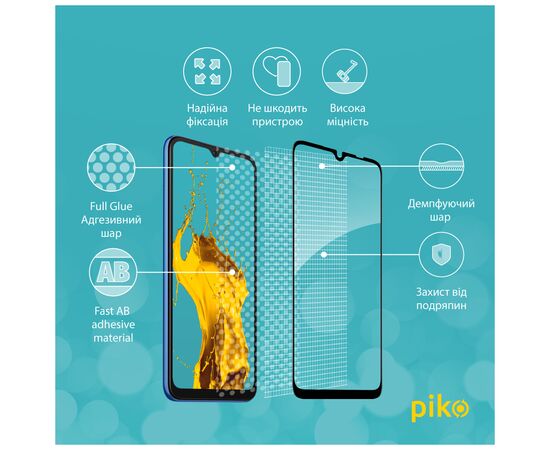 Скло захисне Piko Full Glue Xiaomi Redmi 10A (1283126537820), зображення 4