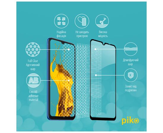 Стекло защитное Piko Full Glue Xiaomi Redmi 10C (1283126527180), изображение 4 Стекло защитное Piko Full Glue Xiaomi Redmi 10C (1283126527180), изображение 4