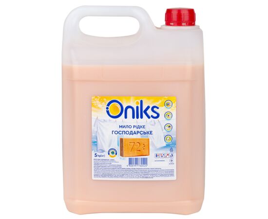 Гель для прання Oniks Рідке господарське мило 5 кг (4820191760424)