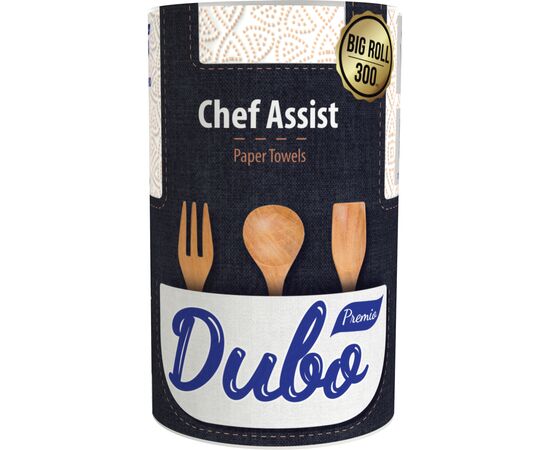 Паперові рушники Диво Premio Chef Assist 3 шари 300 відривів 1 рулон (4820003837566)