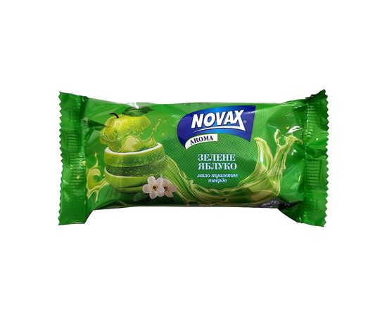 Тверде мило Novax Aroma Зелене яблуко 140 г (4820195509494)