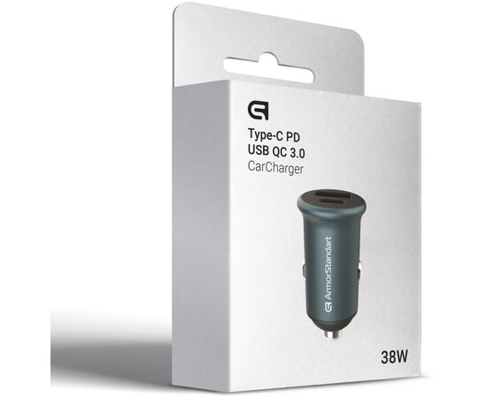 Зарядное устройство Armorstandart Car USB Type-C PD20W + USB QC 3.0 Grey (ARM65439), изображение 6 Зарядное устройство Armorstandart Car USB Type-C PD20W + USB QC 3.0 Grey (ARM65439), изображение 6