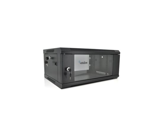Шафа настінна Merlion 4U 19" 600*600*279 (Ш*Г*В)мм, black (Ml3-6604 / 23524)