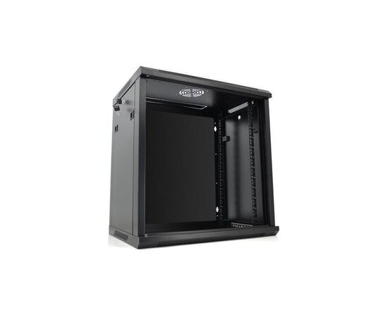 Шкаф настенный Merlion 12U 19" 600*450*634 (Ш*Г*В)мм, black (Ml3-6412), изображение 2 Шкаф настенный Merlion 12U 19" 600*450*634 (Ш*Г*В)мм, black (Ml3-6412), изображение 2