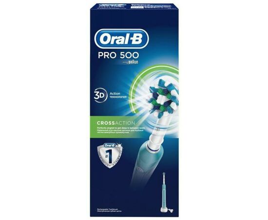 Електрична зубна щітка Oral-B PRO-500 D16.513, зображення 3 Електрична зубна щітка Oral-B PRO-500 D16.513, зображення 3