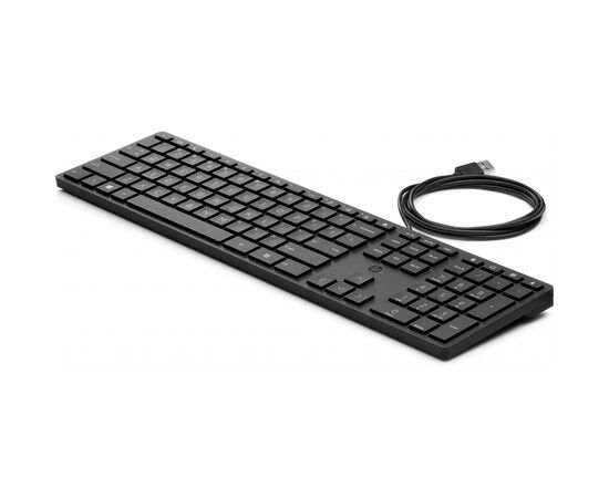 Клавиатура HP 320K USB Ukr Black (9SR37AA), изображение 2 Клавиатура HP 320K USB Ukr Black (9SR37AA), изображение 2