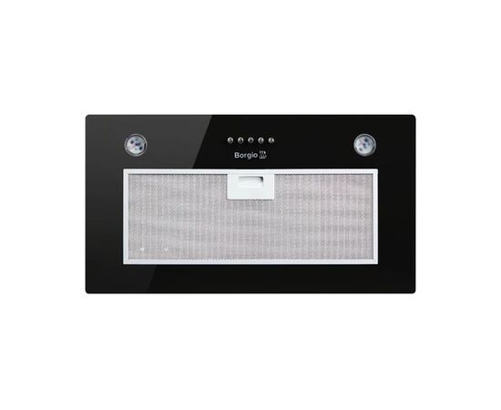Вытяжка кухонная Borgio BBI (TR) 5840 black glass SU 850, изображение 3 Вытяжка кухонная Borgio BBI (TR) 5840 black glass SU 850, изображение 3