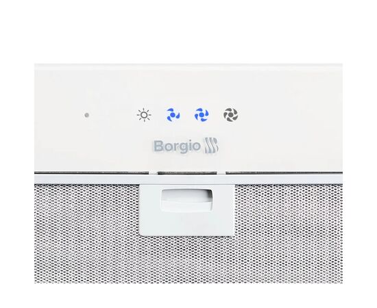 Вытяжка кухонная Borgio BBI (TR) 5840 white glass SU 850, изображение 5 Вытяжка кухонная Borgio BBI (TR) 5840 white glass SU 850, изображение 5