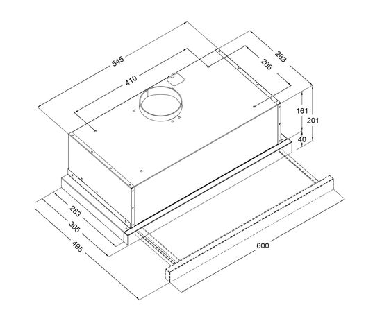 Вытяжка кухонная Borgio TLF (TR) 60 ivory glass, изображение 6 Вытяжка кухонная Borgio TLF (TR) 60 ivory glass, изображение 6