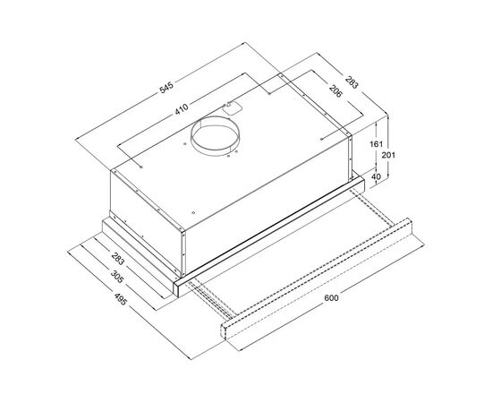 Вытяжка кухонная Borgio TLF (TR) 60 white glass, изображение 6 Вытяжка кухонная Borgio TLF (TR) 60 white glass, изображение 6