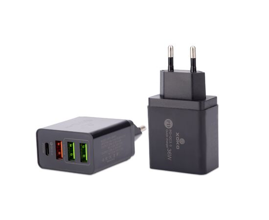 Зарядное устройство XoKo QC-470 (APD-36W01) (QC-470-BK), изображение 3 Зарядное устройство XoKo QC-470 (APD-36W01) (QC-470-BK), изображение 3