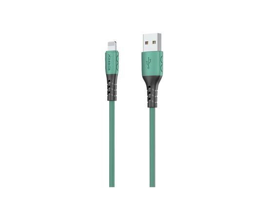 Дата кабель USB 2.0 AM to Lightning 1.0m PD-B51i Green Proda (PD-B51i-GR), изображение 2 Дата кабель USB 2.0 AM to Lightning 1.0m PD-B51i Green Proda (PD-B51i-GR), изображение 2