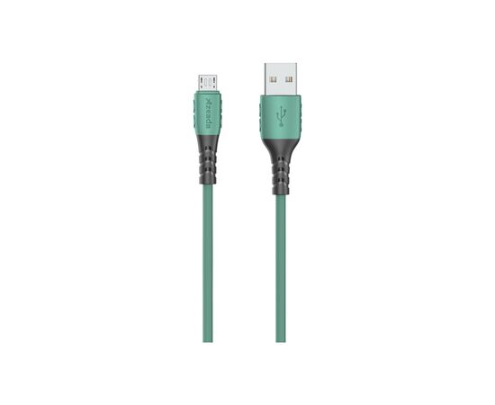Дата кабель USB 2.0 AM to Micro 5P 1.0m PD-B51m Green Proda (PD-B51m-GR)