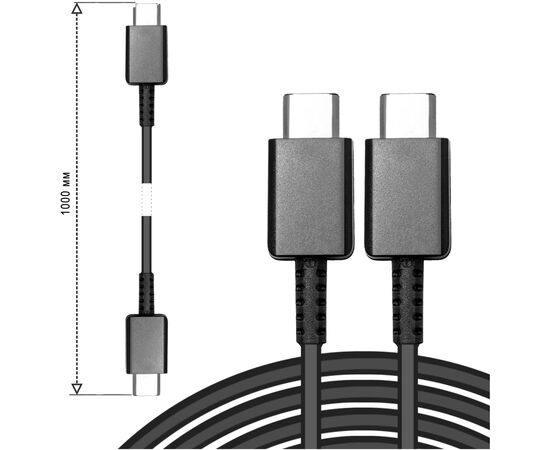 Дата кабель USB-C to USB-C 1.0m SC-200a black XoKo (XOKO SC-200a-BK), изображение 3