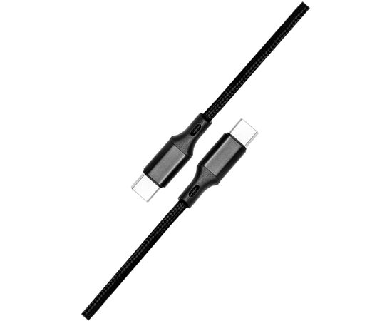 Дата кабель USB-C to USB-C 1.0m SC-230a black XoKo (XOKO SC-230a-BK)