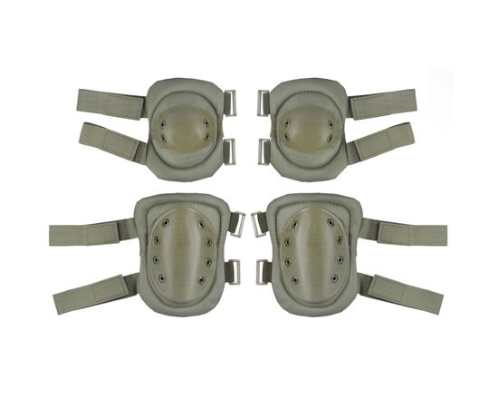 Тактичні наколінники 2E + налокітники Green (2E-MILKNAELPADS-SET-OG)