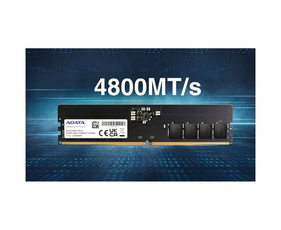 Модуль памяти для компьютера DDR5 16GB 4800 MHz ADATA (AD5U480016G-R), изображение 3 Модуль памяти для компьютера DDR5 16GB 4800 MHz ADATA (AD5U480016G-R), изображение 3