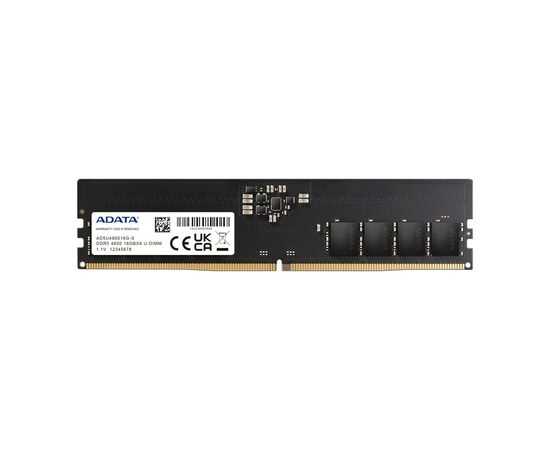 Модуль пам'яті для комп'ютера DDR5 16GB 4800 MHz ADATA (AD5U480016G-R)