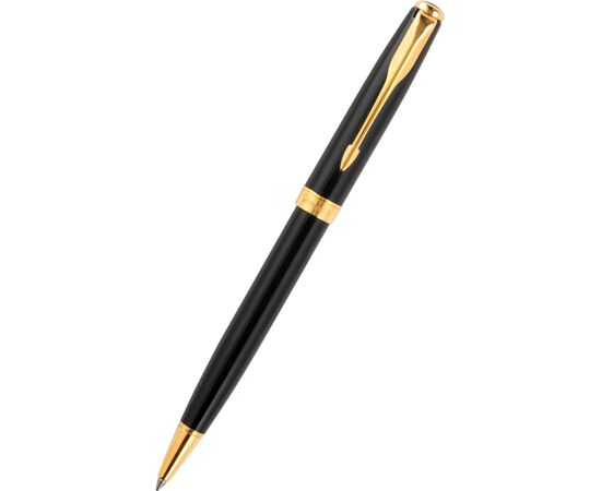 Ручка шариковая Parker P РШ Sonnet K30 GT черный лак (K30 GT), изображение 2 Ручка шариковая Parker P РШ Sonnet K30 GT черный лак (K30 GT), изображение 2