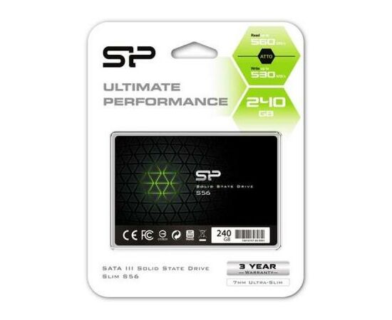 Накопитель SSD 2.5" 240GB Silicon Power (SP240GBSS3S56B25), изображение 4 Накопитель SSD 2.5" 240GB Silicon Power (SP240GBSS3S56B25), изображение 4