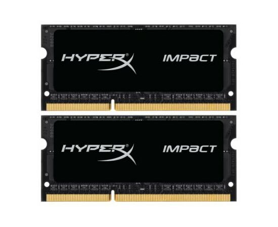 Модуль памяти для ноутбука SoDIMM DDR3L 16GB (2x8GB) 1600 MHz Kingston Fury (ex.HyperX) (HX316LS9IBK2/16)