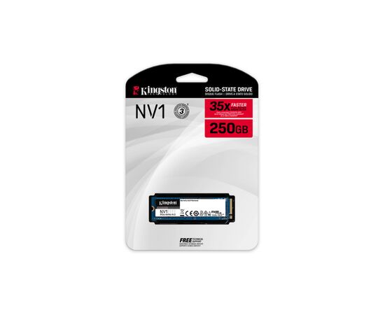 Накопитель SSD M.2 2280 250GB Kingston (SNVS/250G), изображение 3 Накопитель SSD M.2 2280 250GB Kingston (SNVS/250G), изображение 3