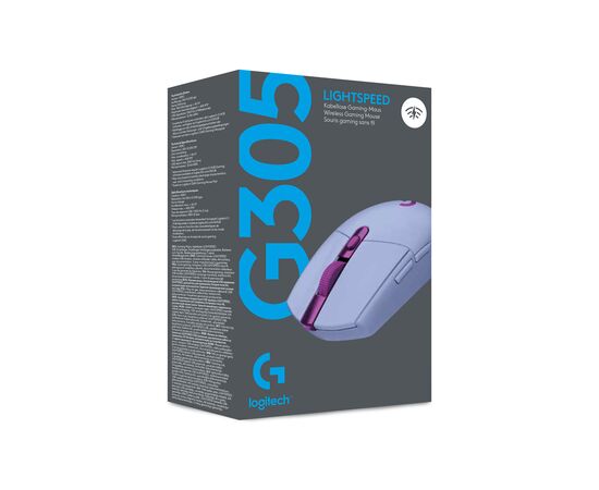 Мишка Logitech G305 Lightspeed Lilac (910-006022), зображення 10 Мишка Logitech G305 Lightspeed Lilac (910-006022), зображення 10