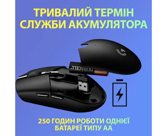 Мишка Logitech G305 Lightspeed Lilac (910-006022), зображення 4 Мишка Logitech G305 Lightspeed Lilac (910-006022), зображення 4