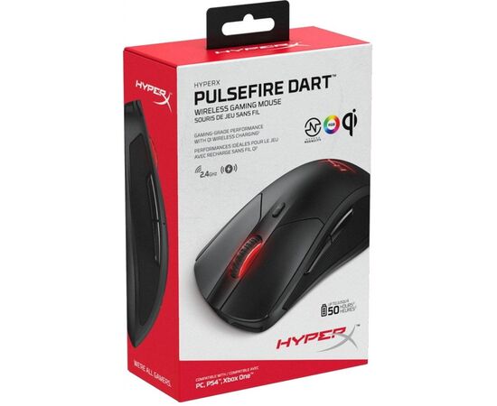 Мышка HyperX Pulsefire Dart Wireless Gaming Black (4P5Q4AA), изображение 8 Мышка HyperX Pulsefire Dart Wireless Gaming Black (4P5Q4AA), изображение 8