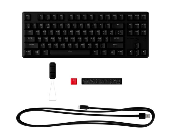 Клавіатура HyperX Alloy Origins Core PBT HX Aqua (639N9AA), зображення 7 Клавіатура HyperX Alloy Origins Core PBT HX Aqua (639N9AA), зображення 7