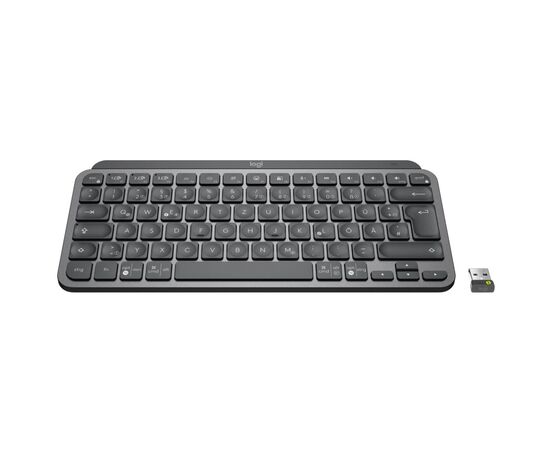 Клавиатура Logitech MX Keys Mini For Business Wireless Illuminated UA Graphite (920-010608), изображение 2 Клавиатура Logitech MX Keys Mini For Business Wireless Illuminated UA Graphite (920-010608), изображение 2