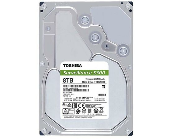 Жесткий диск 3.5" 8TB Toshiba (HDWT380UZSVA), изображение 2 Жесткий диск 3.5" 8TB Toshiba (HDWT380UZSVA), изображение 2
