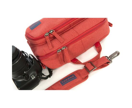 Фото-сумка Tucano Contatto Digital Bag Medium, Red (CBC-M-R), изображение 5 Фото-сумка Tucano Contatto Digital Bag Medium, Red (CBC-M-R), изображение 5