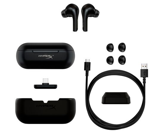 Наушники HyperX Cloud MIX Buds True Wireless Black (4P5D9AA), изображение 6 Наушники HyperX Cloud MIX Buds True Wireless Black (4P5D9AA), изображение 6