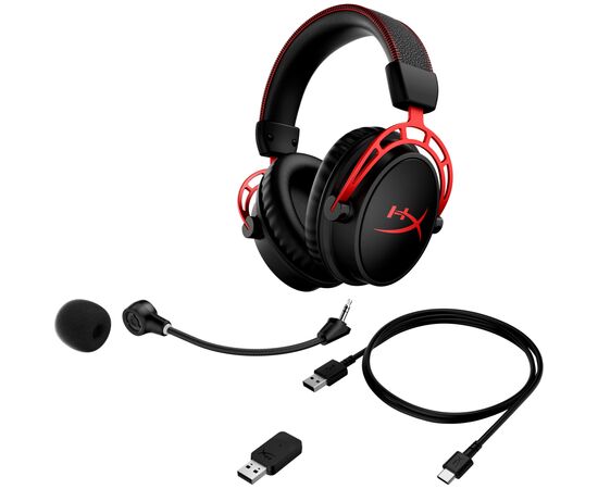 Наушники HyperX Cloud Alpha Wireless Black (4P5D4AA), изображение 6 Наушники HyperX Cloud Alpha Wireless Black (4P5D4AA), изображение 6