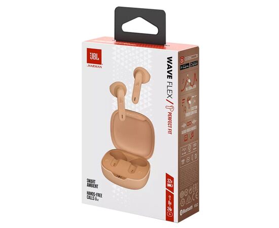 Наушники JBL Wave Flex TWS Beige (JBLWFLEXBEG), изображение 10 Наушники JBL Wave Flex TWS Beige (JBLWFLEXBEG), изображение 10