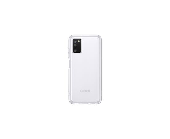 Чехол для моб. телефона Samsung Soft Clear Cover Galaxy A03s (A037) Transparent (EF-QA037TTEGRU), изображение 3 Чехол для моб. телефона Samsung Soft Clear Cover Galaxy A03s (A037) Transparent (EF-QA037TTEGRU), изображение 3
