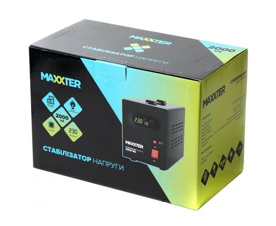 Стабилизатор Maxxter MX-AVR-S2000-01, изображение 3 Стабилизатор Maxxter MX-AVR-S2000-01, изображение 3