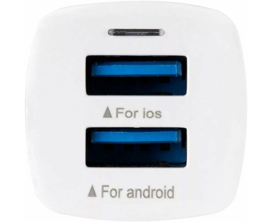 Зарядний пристрій Gelius Pro Apollo GP-CC01 2USB 3.1A + Cable Type-C White (00000071435), зображення 3 Зарядний пристрій Gelius Pro Apollo GP-CC01 2USB 3.1A + Cable Type-C White (00000071435), зображення 3