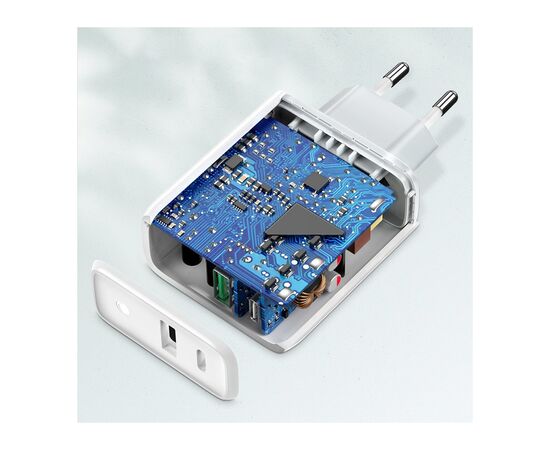 Зарядное устройство Ugreen CD170 36W USB + Type-C Charger (White) (60468), изображение 2 Зарядное устройство Ugreen CD170 36W USB + Type-C Charger (White) (60468), изображение 2